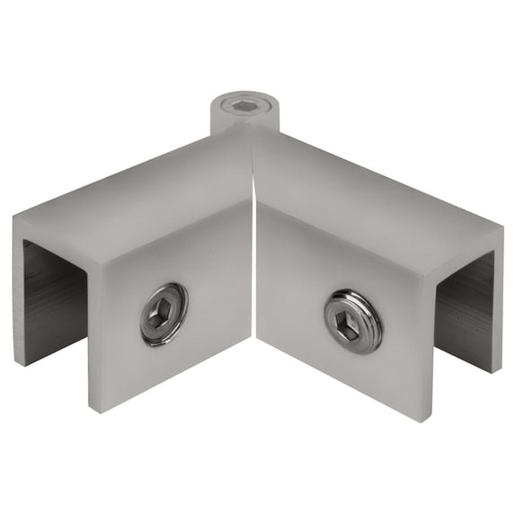 CRL S0GC91SC Satin Chrome Adjustable "Sleeve Over" Glass Clamp