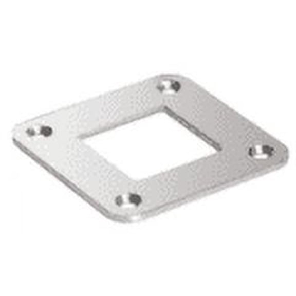 CRL SA30PS Polished Stainless Square Base Plate for 1-1/2" Square Tubing