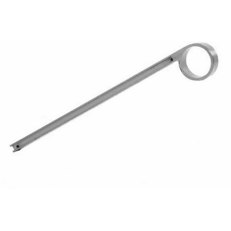 CRL SA43BN Brushed Nickel Left Hand Single Faced Sneeze Guard Bracket for 2" Tubing