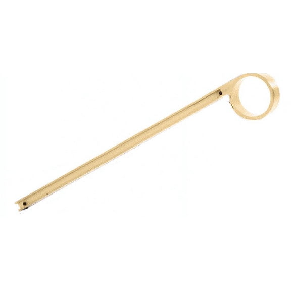 CRL SA43BR Polished Brass Left Hand Single Faced Sneeze Guard Bracket for 2" Tubing