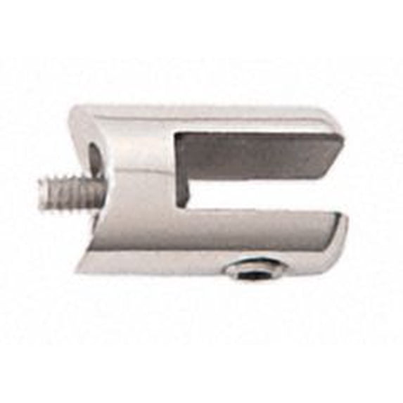 CRL SA60PS Polished Stainless Fixed Glass Fitting for 1-1/2" Tubing