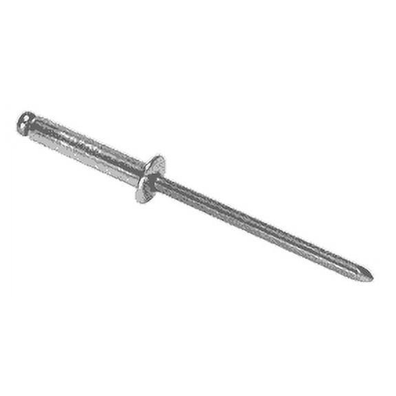 CRL SBS44PK 1/8" Diameter 3/16 - 1/4" Grip Range Steel Mandrel and Rivet - pack of 1000