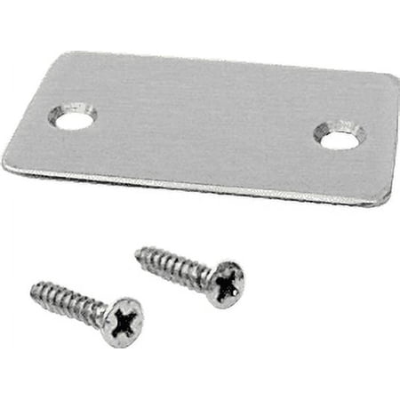 CRL SCECBS Brushed Stainless End Cap with Screws for Shallow U-Channel