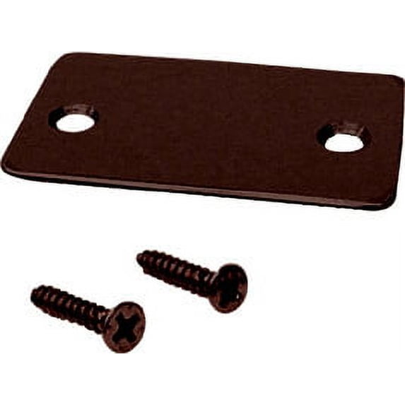 CRL SCECDU Black Bronze Anodized End Cap with Screws for Shallow U-Channel