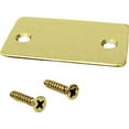 thumbnail image 1 of CRL SCECPB Polished Brass End Cap with Screws for Shallow U-Channel, 1 of 2