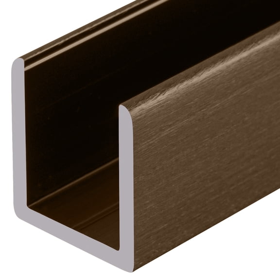 CRL SDCD12ABRS Antique Brass 1/2" Fixed Panel Shower Door Deep U-Channel - 95"
