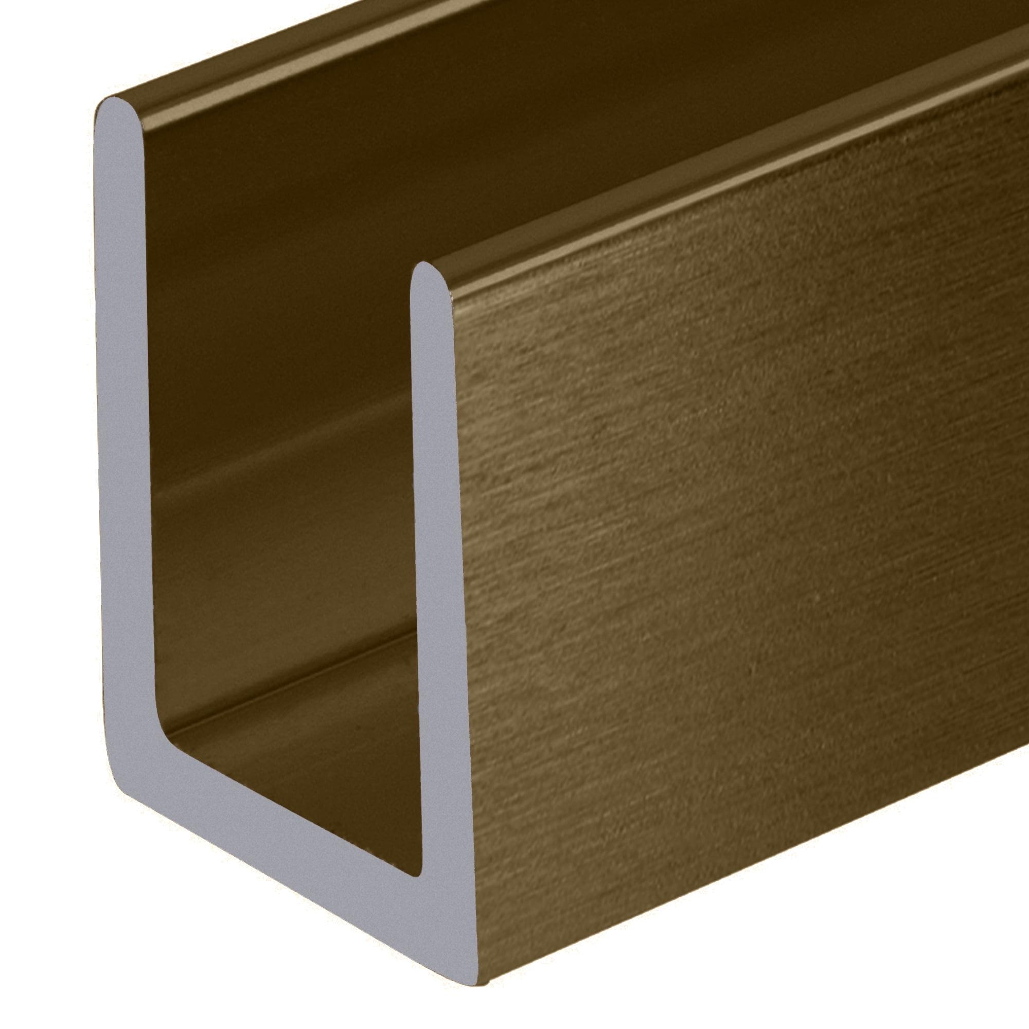 CRL SDCD38BBRZ Brushed Bronze 3/8" Fixed Panel Shower Door Deep U