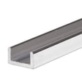 thumbnail image 1 of CRL SDCR12BA Brite Anodized Frameless Shower Door Aluminum Regular U-Channel for 1/2" Thick Glass - 95" Stock Length, 1 of 5