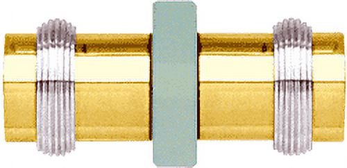 CRL SDK643GP Gold Plated Knob/Chrome Ring Protruding Ring Style Back-to-Back Shower Door Knob - image 1 of 2