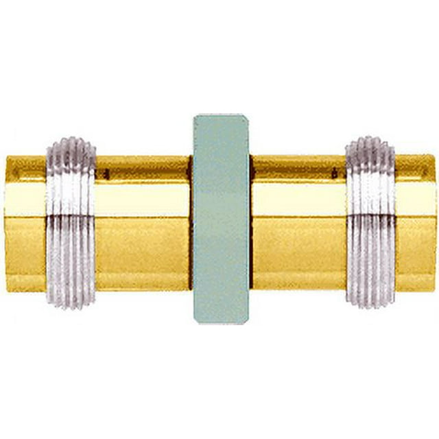 CRL SDK643GP Gold Plated Knob/Chrome Ring Protruding Ring Style Back-to-Back Shower Door Knob