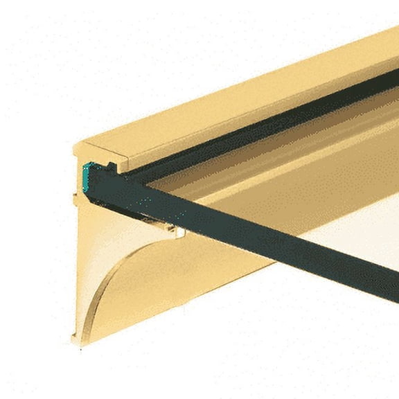 CRL SE1418BGA Brite Gold Anodized 18" Aluminum Shelf Kit for 1/4" Glass