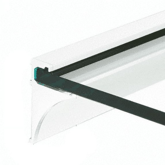 CRL SE3818W White 18" Aluminum Shelf Kit for 3/8" Glass