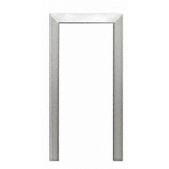 CRL SG700BA Brite Anodized Sculptured Series Glass on Front and Top Shelf Aluminum Sneeze Guard - Reversible End Post Only