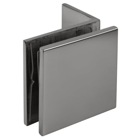 CRL SGC037CH Polished Chrome Fixed Panel Square Clamp With Small Leg