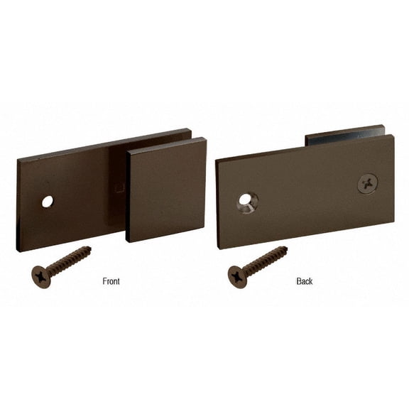 CRL SGC1820RB Oil Rubbed Bronze 'Y' Inline Square Corner Glass Clamp