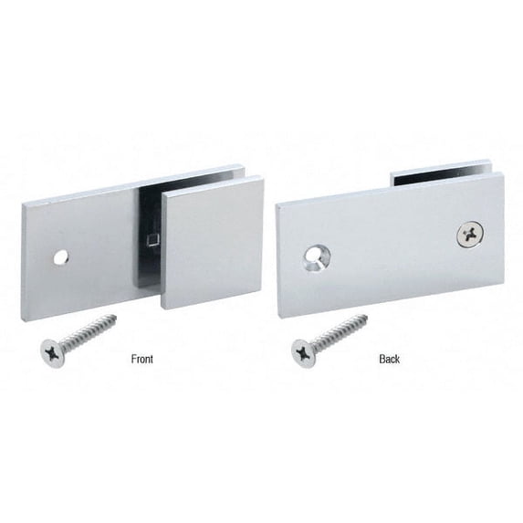 CRL SGC182CH Polished Chrome 'Y' Inline Square Corner Glass Clamp