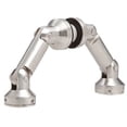 thumbnail image 1 of CRL SGF66BGW 316 Brushed Stainless Glass Fin-to-Wall/Floor Swivel Fitting, 1 of 3