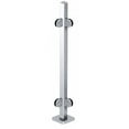 thumbnail image 1 of CRL SPR36LPS Polished Stainless 36" Steel Square Glass Clamp 90 Degree Corner Square Post Railing Kit, 1 of 7
