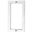 thumbnail image 1 of CRL SQ24X24PS Polished Stainless 24" Glass Mounted Square Tube Style Back-to-Back Pull Handle, 1 of 2