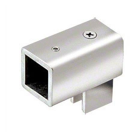 CRL SQ42CH Chrome Swiveling U-Bracket for 3/8" to 1/2" (10 to 12 mm) Glass - Square Bar