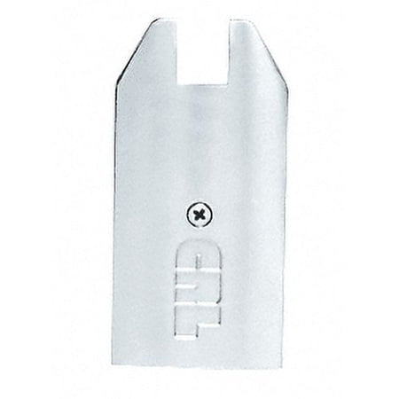 CRL SREC4TBSA Brushed Stainless Anodized 4" Tapered End Cap for Sidelite Rails