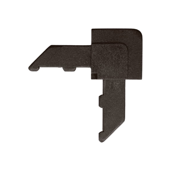 CRL SWSCL8BRZ-XCP100 CRL Bronze Square Lip Frame Plastic Corners for WSFL8 - pack of 100