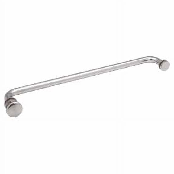 CRL TBCT18SC Satin Chrome 18" Towel Bar with Traditional Knob