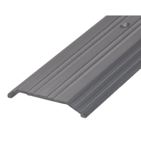 CRL TH014D72 Dark Bronze 4" x 1/2" Saddle Aluminum Threshold - 73" Long