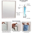 thumbnail image 1 of CRL TPM2424 24" x 24" Stainless Steel Theft-Proof Mirror Frame, 1 of 5