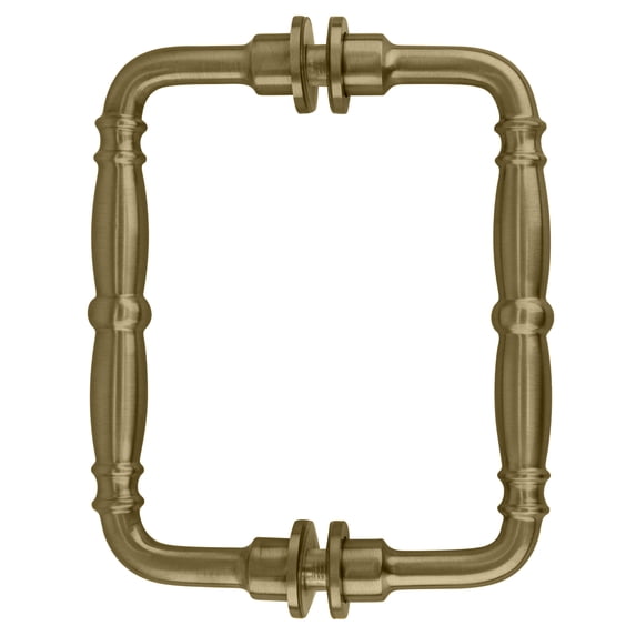 CRL V1C6X6BBRZ Brushed Bronze 6" Victorian Style Back-to-Back Pull Handle