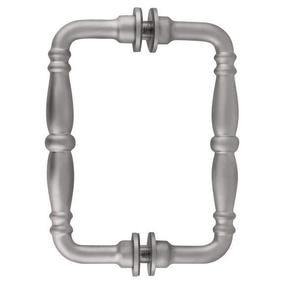 CRL V1C6X6SC Satin Chrome 6" Victorian Style Back-to-Back Pull Handle