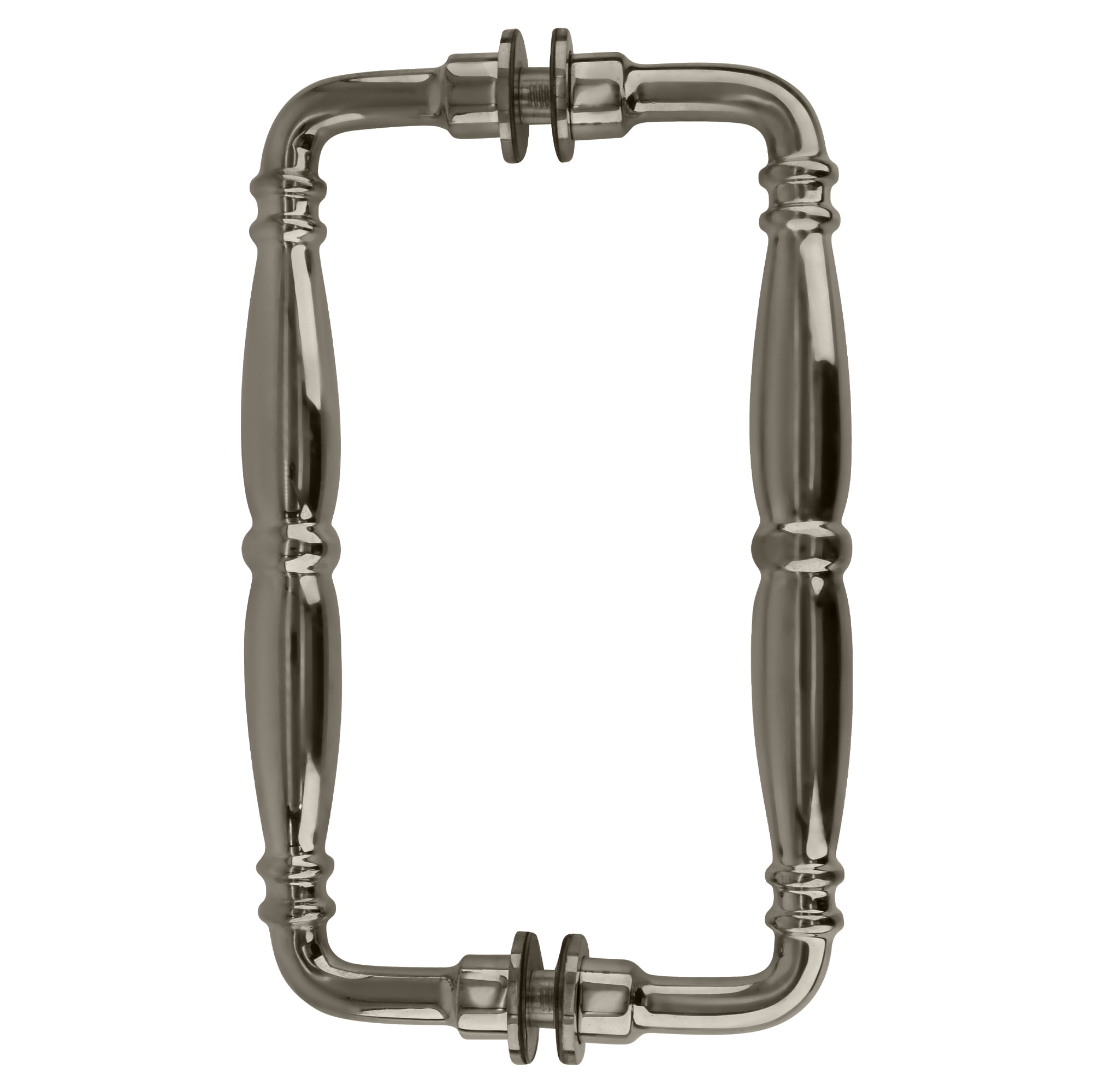Polished Nickel 8" Victorian Style Back-to-Back Pull Handle