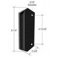 thumbnail image 1 of CRL V312B Black Plastic Outside Pull; 4-15/16" Screw Holes, 1 of 4