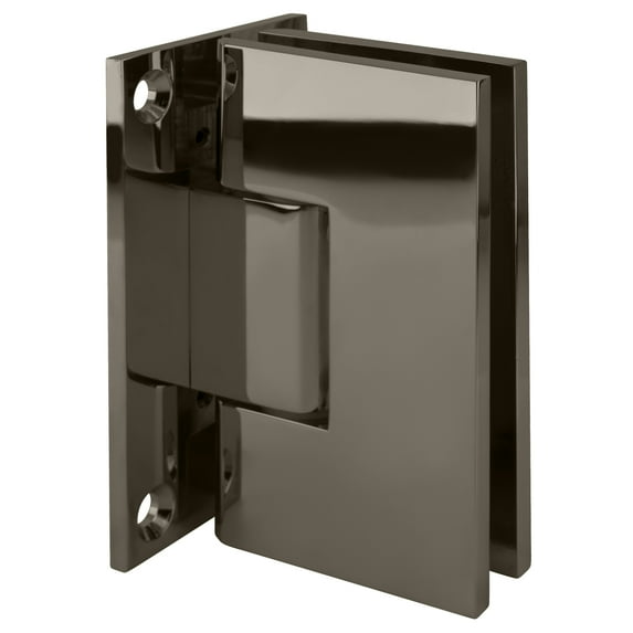 CRL VCT037PN Polished Nickel Victoria Series Wall Mount Full Back Plate Hinge