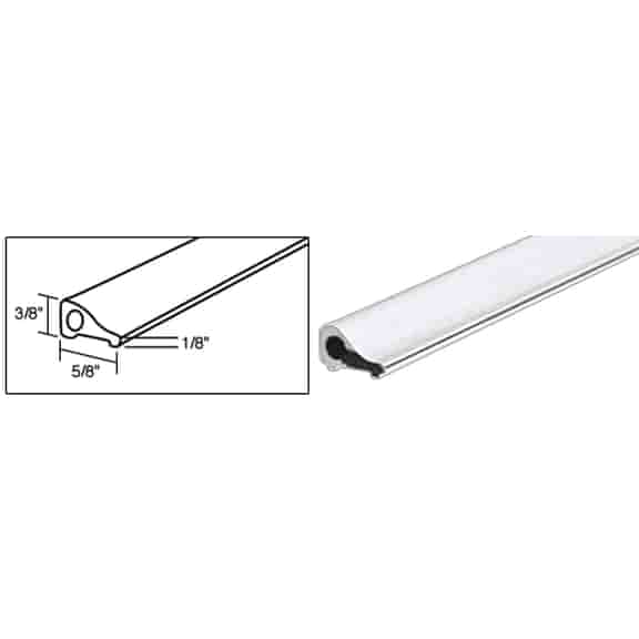 CRL White Frameless Shower Door Tapered Threshold - 31 in long