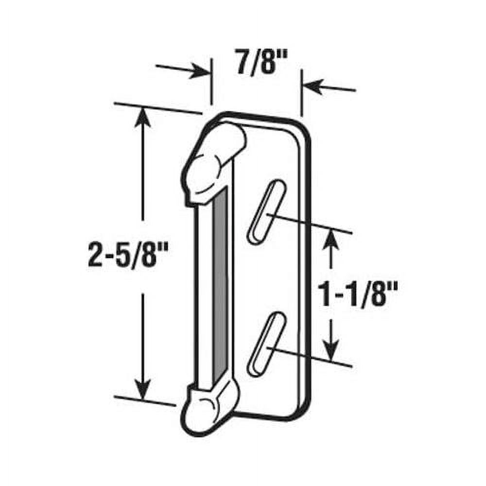 CRL White Screen And Storm Door Strike Plate By