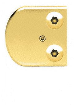 CRL Z110BR Polished Brass Z-Series Large Round Clamp for 3/8" Glass