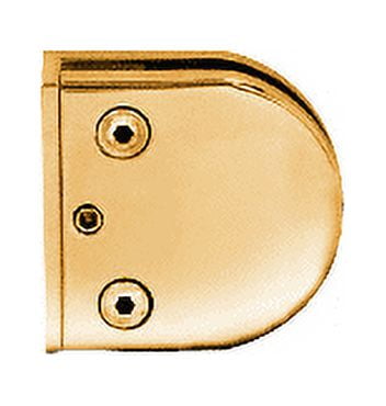 CRL Z410GP Gold Plated Z-Series Round Type Flat Base Zinc Clamp for 3/8" Glass