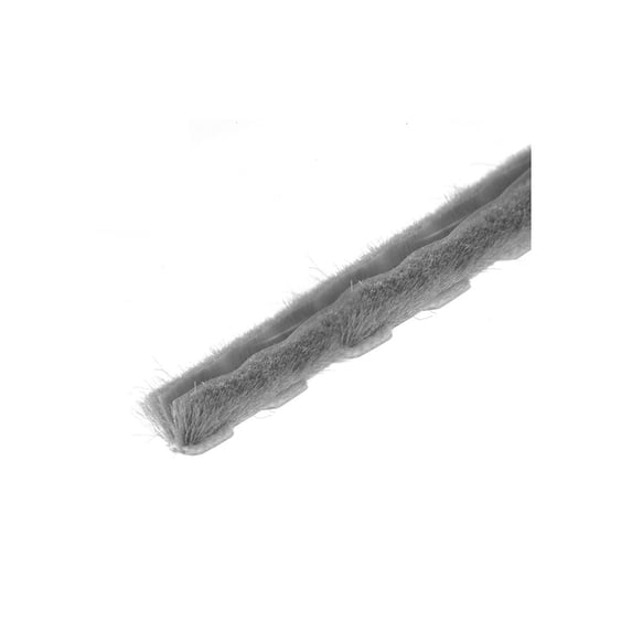 CRL Z78374C Zipper Pile Weatherstrip .270" Backing - .450" Pile Height - 100' - Roll Gray