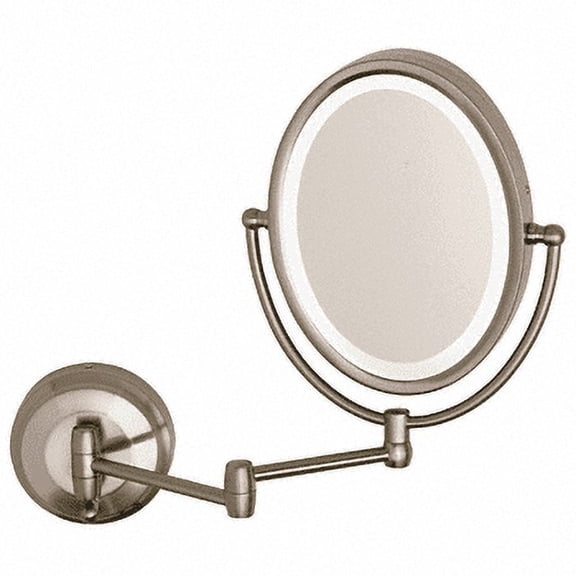 CRL ZLEDW410 Wall Mount Dual Arm Oval Mirror with LED Surround Light