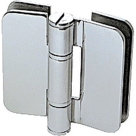 CRL ZUR07PS Polished Stainless Steel Zurich 07 Series Glass-to-Glass Inline Outswing Hinge