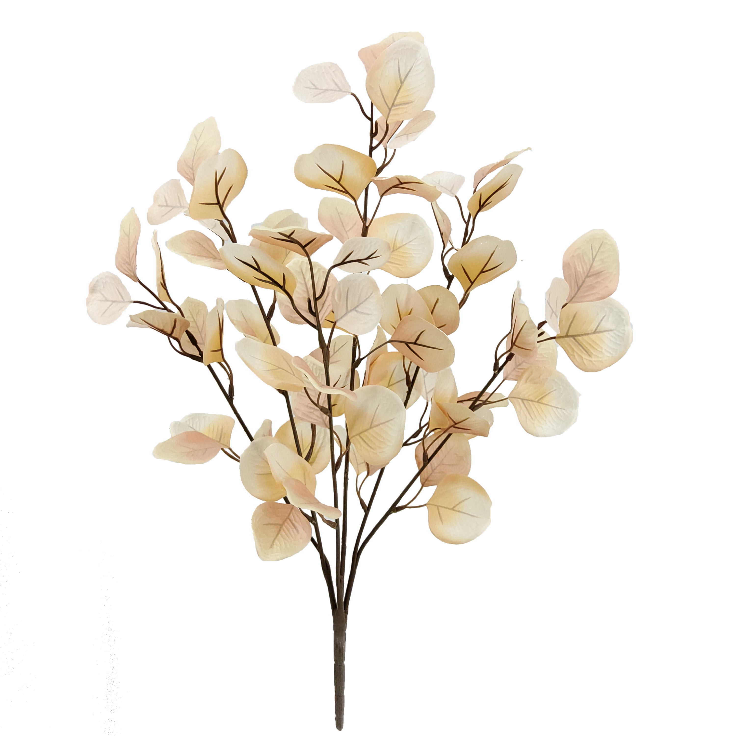 Mainstays 22 in Indoor Artificial Eucalyptus Bush, Cream