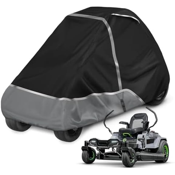 CRM001 Zero Turn Riding Lawn Mower Cover Compatible with EGO 42" Zero Turn Riding Mower ZT4204L,420D Oxford Sun Dust Water Resistant with Elastic Cord & Storage Bag$$Tools