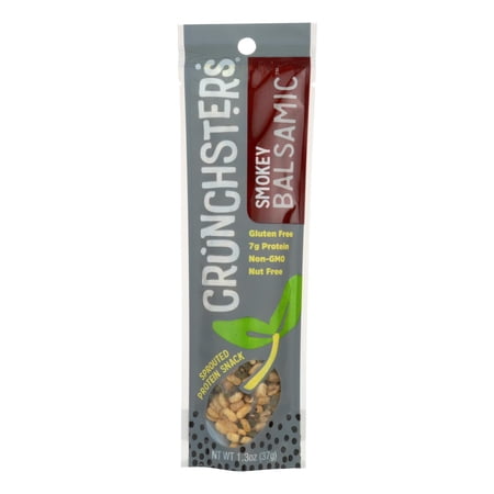 Crunchsters - Sprouted Protein Snack - Smokey Balsamic - Case Of 12 - 1.3 Oz.