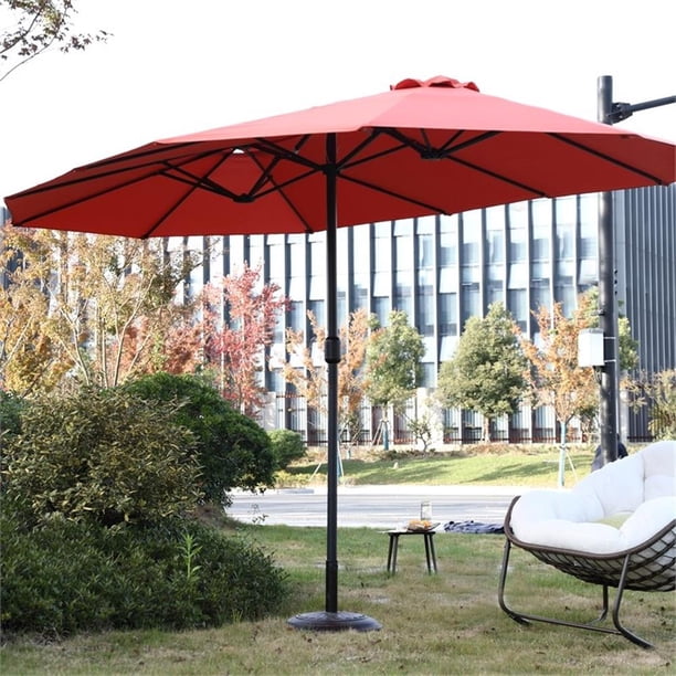 CRO Decor 14.8 Ft Orange outdoor terrace large rectangular double-sided umbrella - Walmart Business Supplies CRO Decor 14.8 Ft Orange outdoor terrace large rectangular double-sided umbrella - Walmart Business Supplies