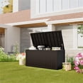 thumbnail image 1 of CRO Decor 230 Gallon Black Outdoor Waterproof Storag Box for Yard, 1 of 16