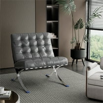 CRO Decor 30"  Accent Chair Lounge Chair in DARK GREY