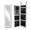 thumbnail image 1 of CRO Decor Marnie Over the Door Jewelry Armoire with Mirror-White, 1 of 11