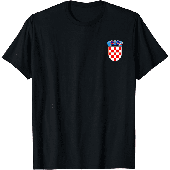 CROATIA FLAG AND COAT OF ARMS ZAGREB DUBROVNIK T-Shirt