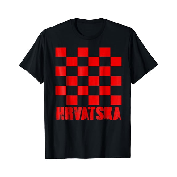 CROATIA T-shirt Croatian Flag Hrvatska Soccer Jersey Style